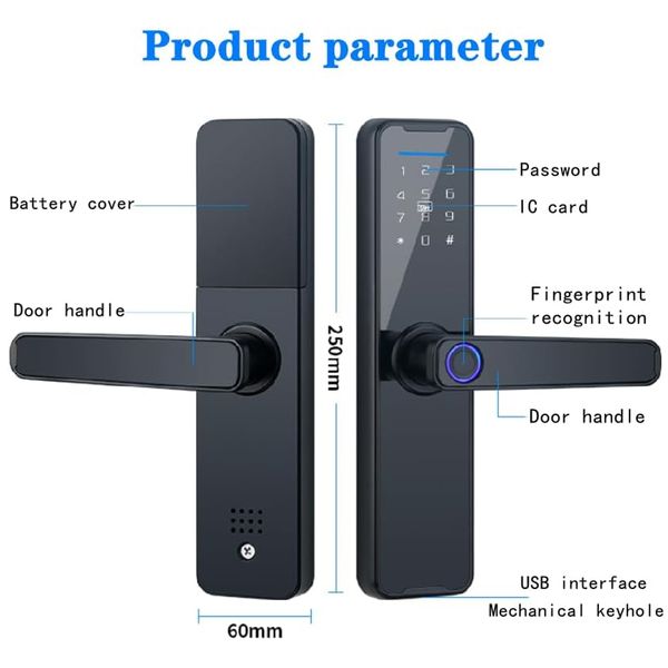 قفل هوشمند اکسل مدل EX-630 مجموعه 2 عددی