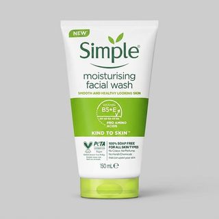 ژل شست‌وشوی صورت سیمپل مدل moisturising حجم 150 میلی‌لیتر