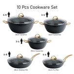 سرویس پخت و پز ام جی اس 10 پارچه مدل فورج کد 800299