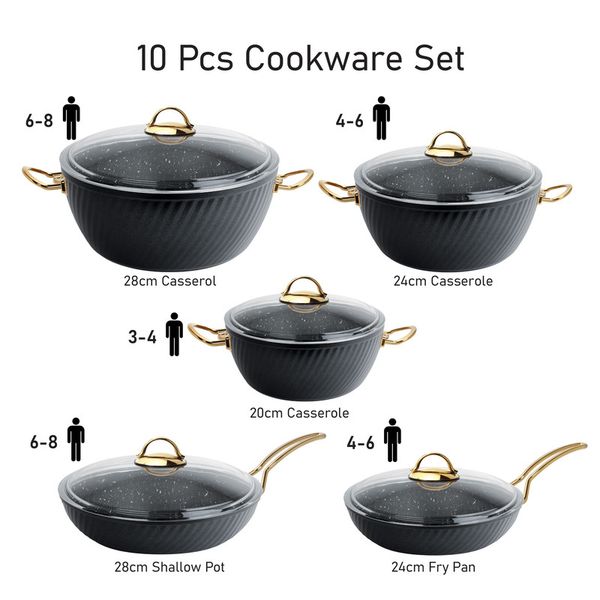 سرویس پخت و پز ام جی اس 10 پارچه مدل فورج کد 800299