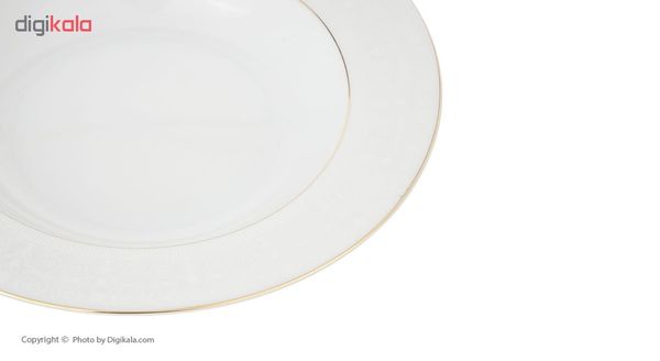 سرویس غذاخوری 102 پارچه چینی زرین ایران سری ایتالیا اف مدل Sepid Sadaf درجه عالی