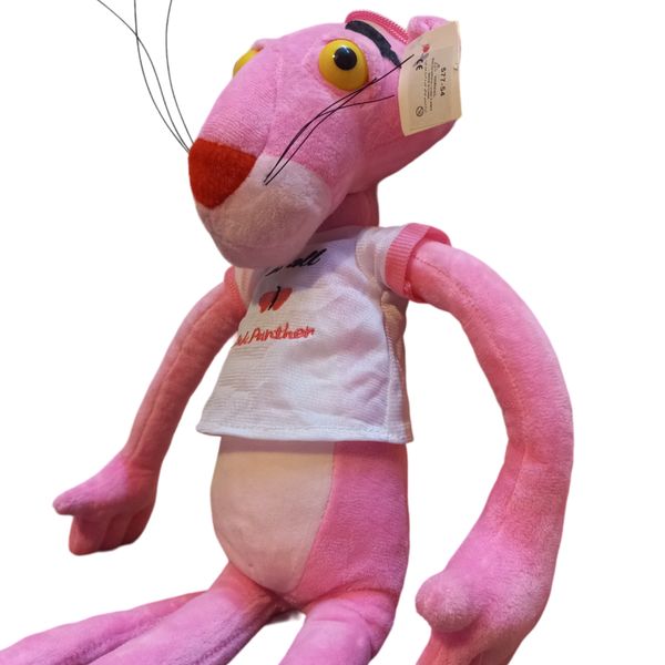 عروسک مدل پلنگ صورتی ارتفاع 55 سانتی متر