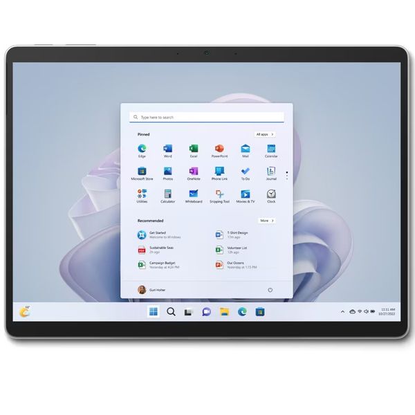 تبلت مایکروسافت 13 اینچی مدل Surface Pro 9-i7 1255U ظرفیت 1 ترابایت و رم 16 گیگابایت