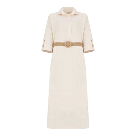 مانتو زنانه السانا مدل کادوسا کد 218109 رنگ شیری