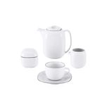 سرویس غذاخوری 98 پارچه چینی زرین ایران سری کواترو مدل سمن درجه یک