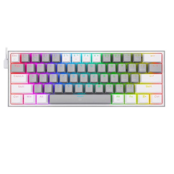 Keyoard Gaming REDRAGON K617 FIZZ Gray - White