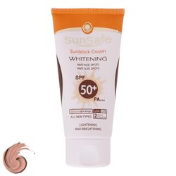 کرم ضد آفتاب رنگی سان سیف SPF 50 مدل 002 مناسب برای انواع پوست حجم 50 میلی لیتر