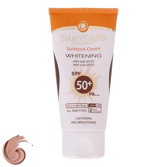 کرم ضد آفتاب رنگی سان سیف SPF 50 مدل 002 ‌مناسب برای انواع پوست‌ حجم 50 میلی لیتر