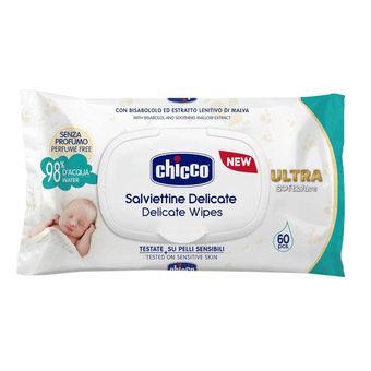 دستمال مرطوب کودک چیکو Ultra بسته 60 عددی