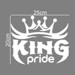 برچسب بدنه خودرو ماتریسیو طرح king ماشین پراید کد M280
