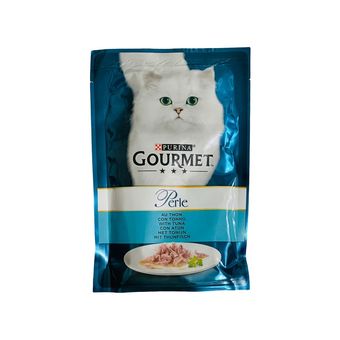 پوچ گربه گورمت مدل ماهی تن وزن 85 گرم