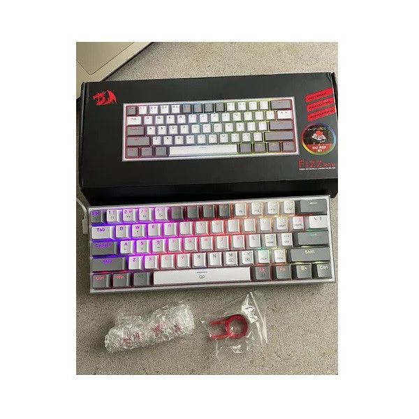 Keyboard Gaming REDRAGON FIZZ K617 White - Grey