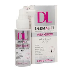 لوسیون تقویت کننده مو درمالیفت مدل Vita Grow حجم 60 میلی لیتر 