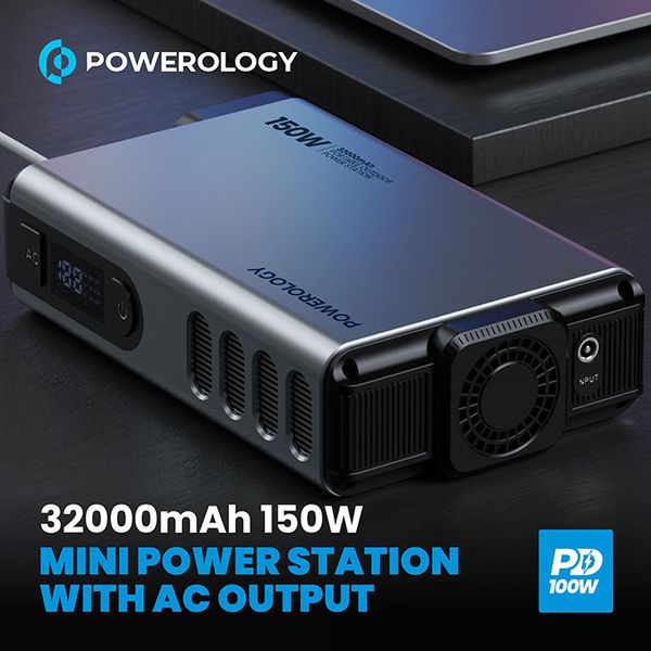 پاوربانک پاورولوجی ظرفیت 32000 میلی آمپر ساعت