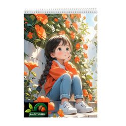 دفتر نقاشی 60 برگ بلوط چین مدل فکورانه کد A4-N60-FAK