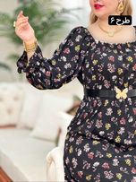 پیراهن کرپ حریر آرزو کد 1641