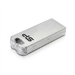 فلش مموری 64GB سیلیکون پاور مدل Touch T03 با بدنه استیل ضدزنگ، مقاوم در برابر نفوذ مایعات، لرزش و غبار، اتصال USB 2.0 و طراحی کو