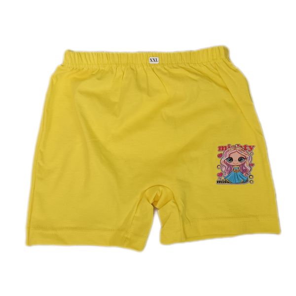 شورت دخترانه مدل کارتونی مجموعه 6 عددی