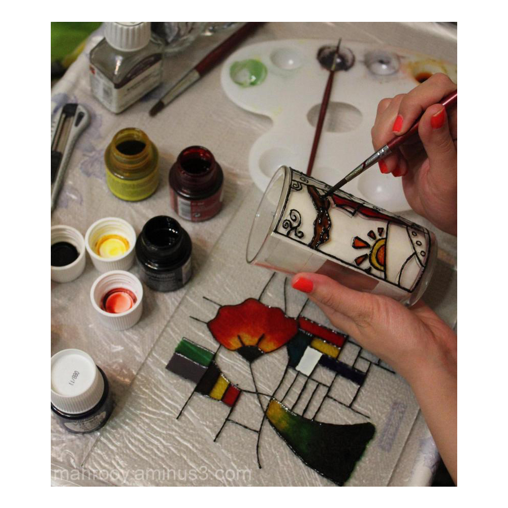 تصویر رنگ ویترای وستا ۱۲ رنگ 