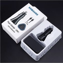 شارژر فندکی سامسونگ به همراه کابل تبدیل USB-C