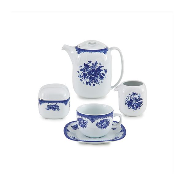 سرویس غذاخوری 98 پارچه 12 نفره چینی زرین ایران مدل فلورانس کواترو درجه عالی