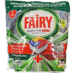 قرص ماشین ظرفشویی فیری FAIRY PLATINUM PLUS تعداد 36عددی