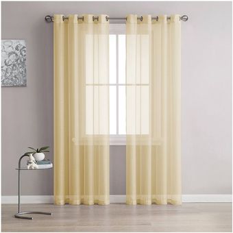 پرده باربد مدل حریر پانچ سایز 280 × 140 سانتی متر بسته 1 عددی
