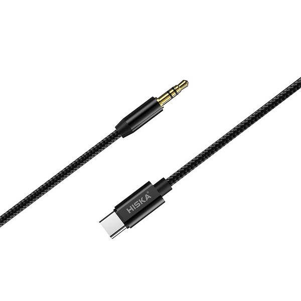 کابل تبدیل USB-C به AUX هیسکا مدل W28 طول 1 متر