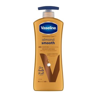 لوسیون بدن وازلین Vaseline سری Intensive Care مدل Almond Smooth حاوی عصاره بادام حجم 600 میل