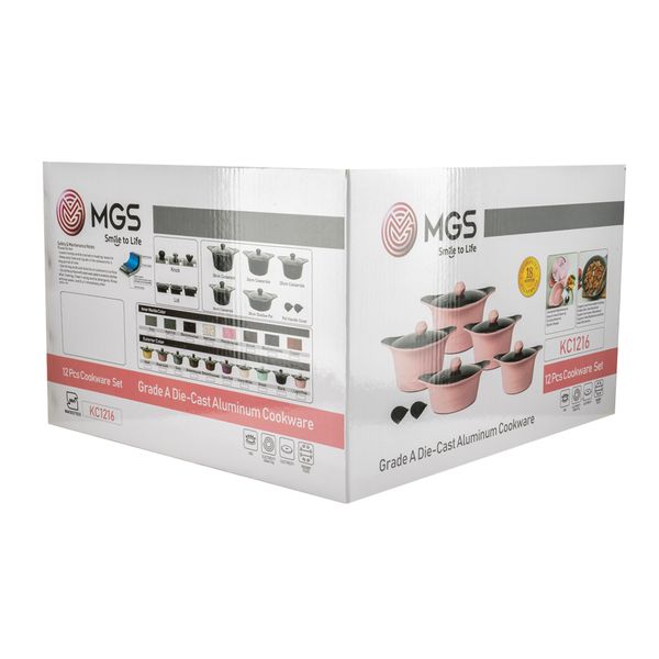  سرویس پخت و پز 12 پارچه ام جی اس مدل KC 1216 