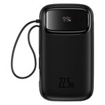 پاوربانک بیسوس مدل 22.5W QPow2 Dual Cable ظرفیت 10000 میلی آمپر ساعت