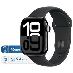 ساعت هوشمند 46 میلیمتری اپل مدل Series 10 Aluminum با بند سیلیکونی