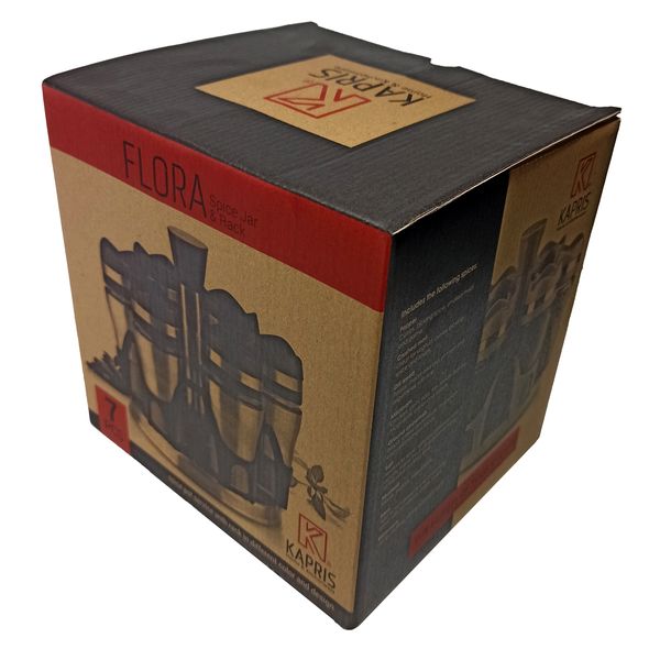 ست جا ادویه 7 پارچه کاپریس مدل فلورا کد G2