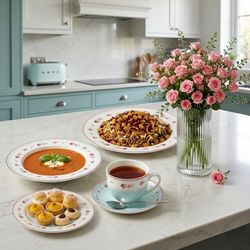 سرویس غذاخوری چینی 20 پارچه 4 نفره مدل ZP-308
