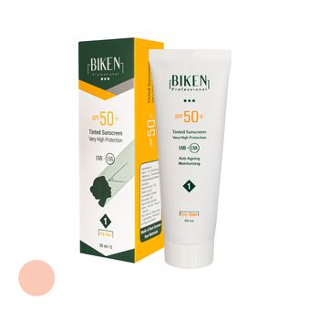 کرم ضد آفتاب رنگی بیکن SPF 50 مدل 1 مناسب پوست خشک حجم 50 میلی‌لیتر