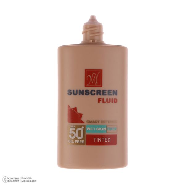 فلوئید ضد آفتاب رنگی مای SPF 50 مدل Smart Defense حاوی محافظ UVA و UVB ‌مناسب انواع پوست حجم 50 میلی‌ لیتر
