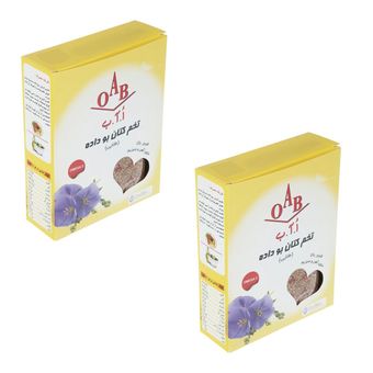 تخم کتان بو داده اُ آ ب - 200 گرم بسته 2 عددی