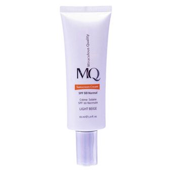 کرم ضدآفتاب ام کیو مدل نرمال LIGHT BEIGE، حجم 55 میلی‌لیتر