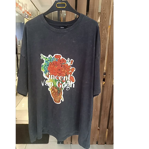 تیشرت وارداتی یونیسکس طرح  نقاشی ونگوک از برند bershka
