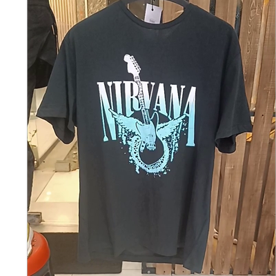 تیشرت وارداتی یونیسکس طرح نیروانا از برند nirvana