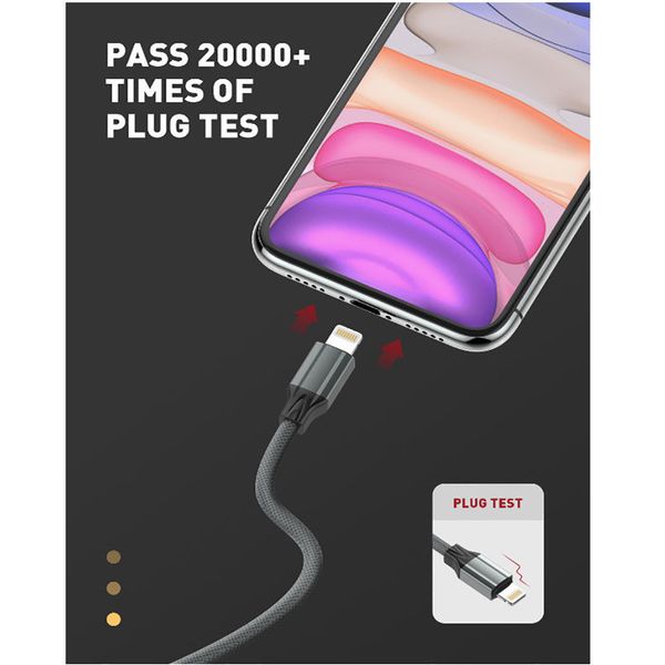 کابل تبدیل USB به USB-C الدینیو مدل LS441 طول 1 متر