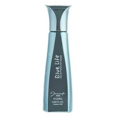 عطر جیبی زنانه ژک ساف مدل blue life بلو لایف حجم 20 میلی لیتر