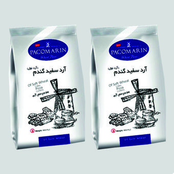 آرد سفید پاکومارین - 900 گرم بسته 2 عددی