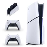 کنسول بازی سونی مدل PlayStation 5 Slim ظرفیت 1 ترابایت ریجن CFI-2116 اروپا به همراه دسته اضافی و پایه شارژر