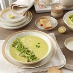 پیش دستی زی مدل فرم اس تخت کد 18 پاستل درجه عالی	بسته 6 عددی