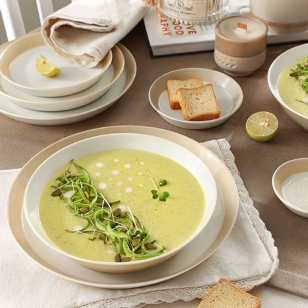 پیش دستی زی مدل فرم اس تخت کد 18 پاستل درجه عالی	بسته 6 عددی