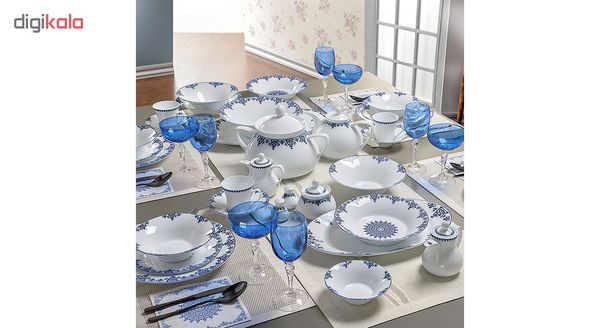 سرویس غذاخوری 108 پارچه چینی زرین ایران مدل شهرزاد سمرقند درجه یک