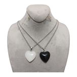 گردنبند ست قلب سنگی