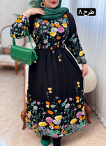 پیراهن نخی گلناز 3124