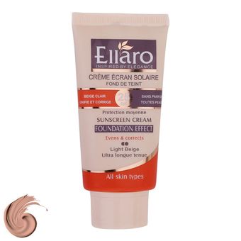 کرم ضد آفتاب رنگی الارو SPF25 سری Fundation Effect مناسب انواع پوست تحت لیسانس حجم 40 میلی‌لیتر